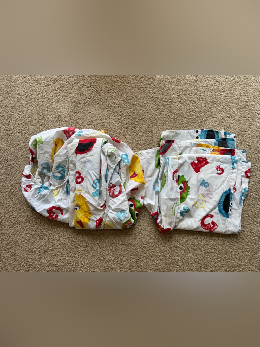 Vintage Sesame Street twin sheet